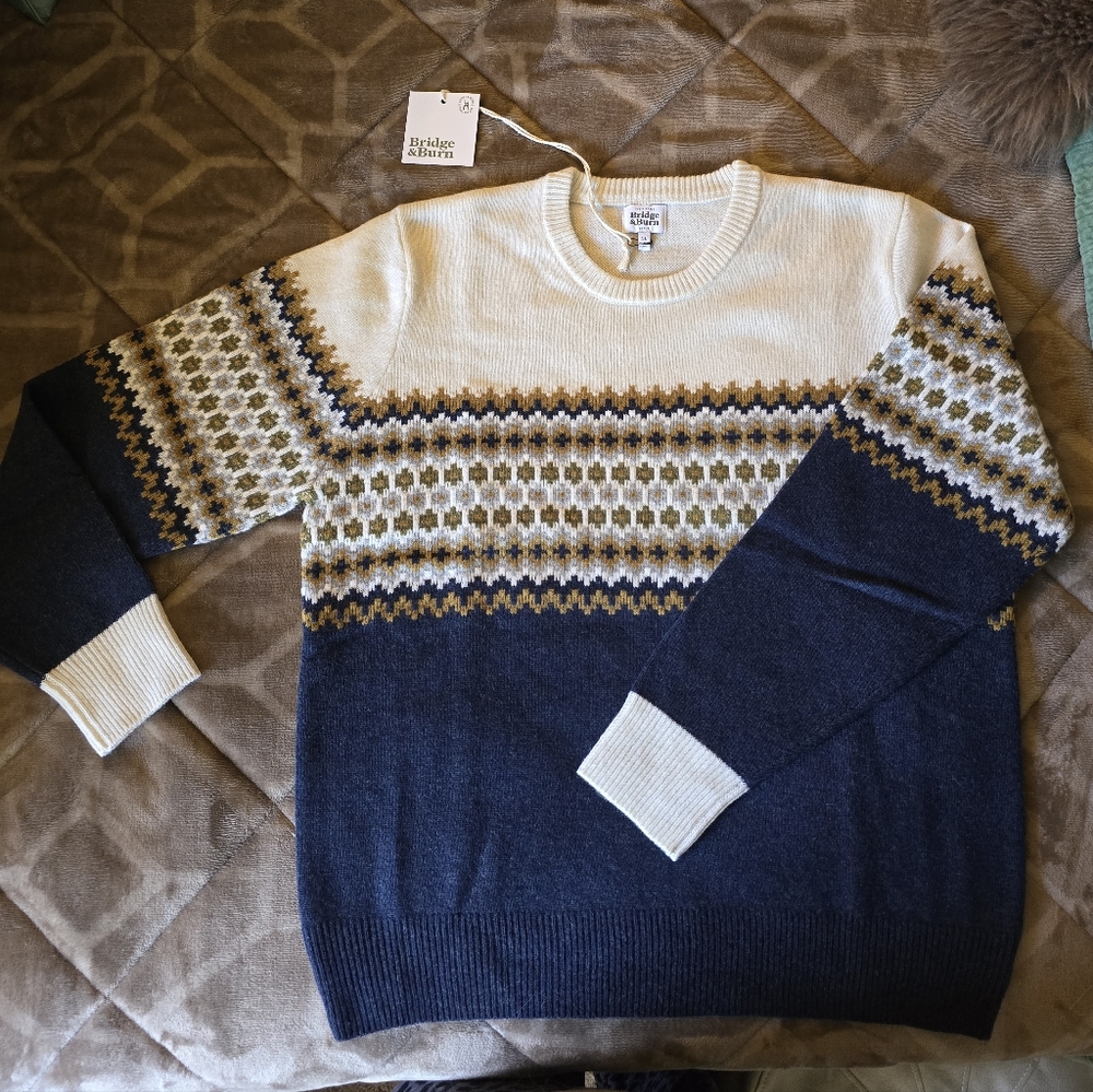 Bridge & Burn Sorrel Sweater Ivory Multi XL